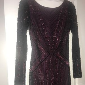 Aidan Mattox Beaded Cocktail Dress Size 4